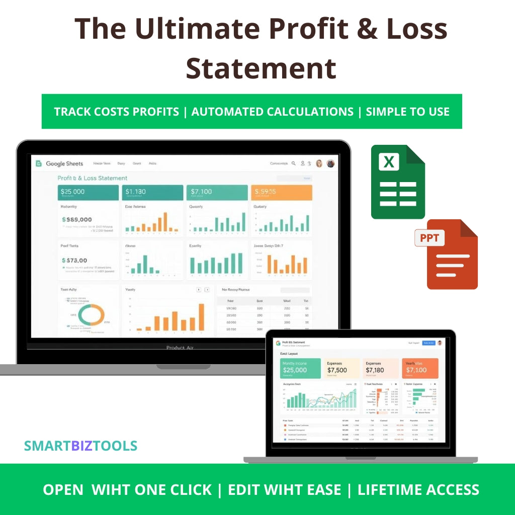 SMALL BUSINESS PROFIT AND LOSS TEMPLATE lerninge